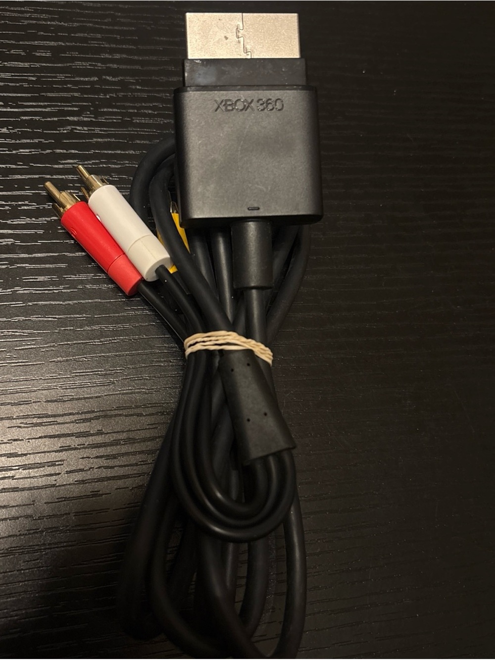 Genuine Microsoft Xbox 360 AV Cable – RCA Composite – OEM Video/Audio Connector